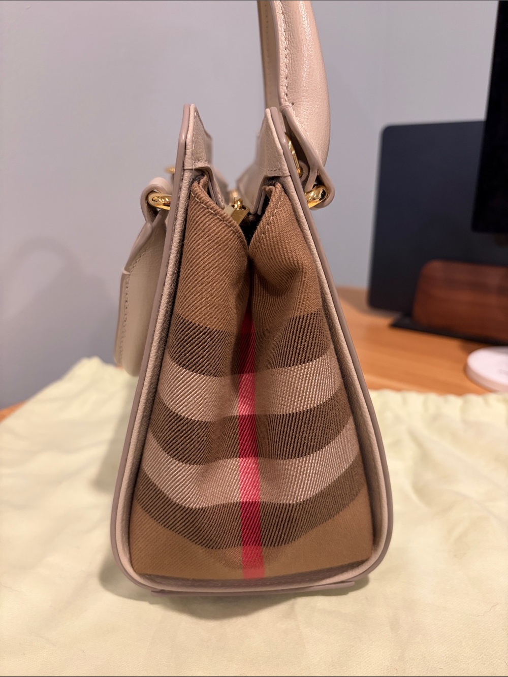 Burberry Banwell Mini Tote Bag - Limestone - Picture 5 of 13